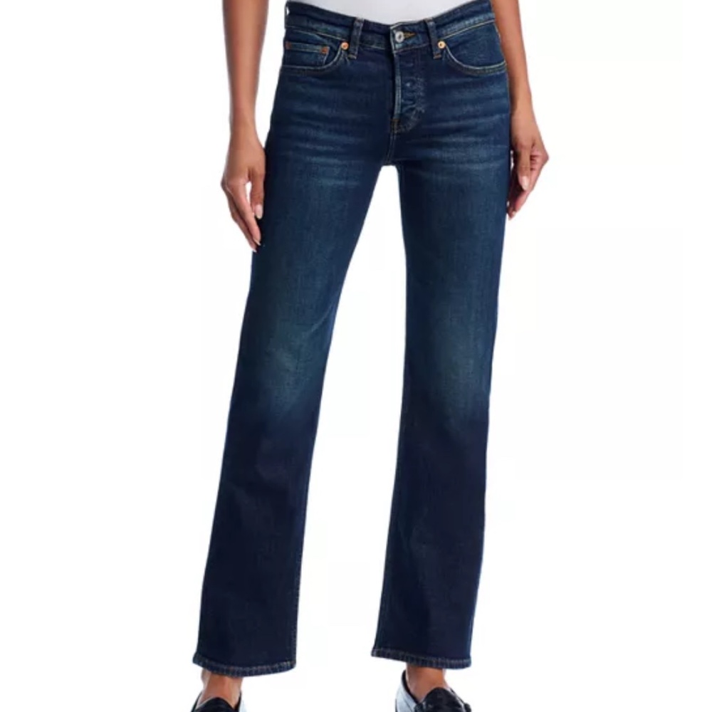 Redone Slim Straight Leg Crop in Barely Worn size 25